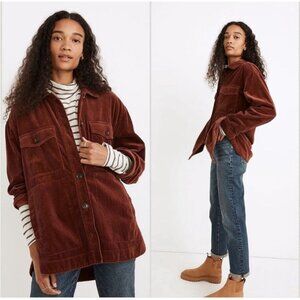 Madewell Brown Corduroy Button Down Shirt